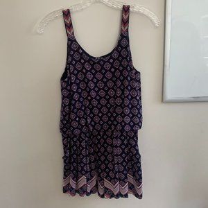 $4/25 Art Class Purple Patterned romper La…